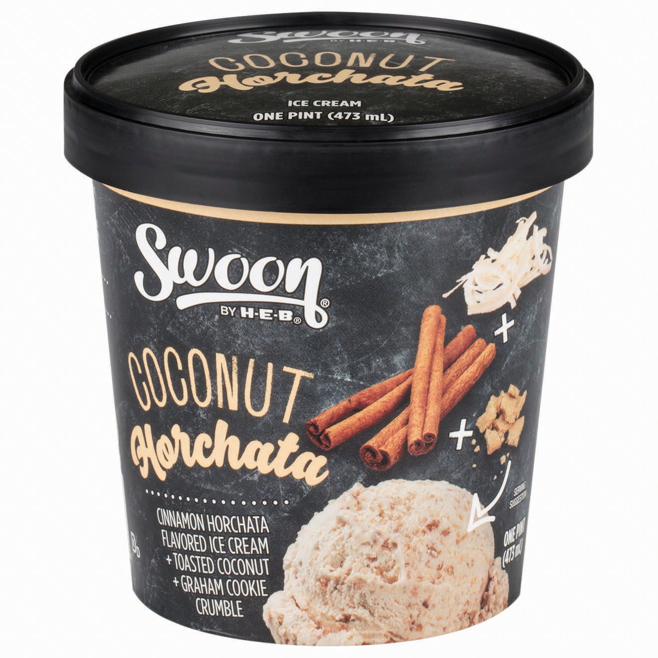 Swoon by HEB Coconut Horchata Ice Cream Shop Ice cream at HEB