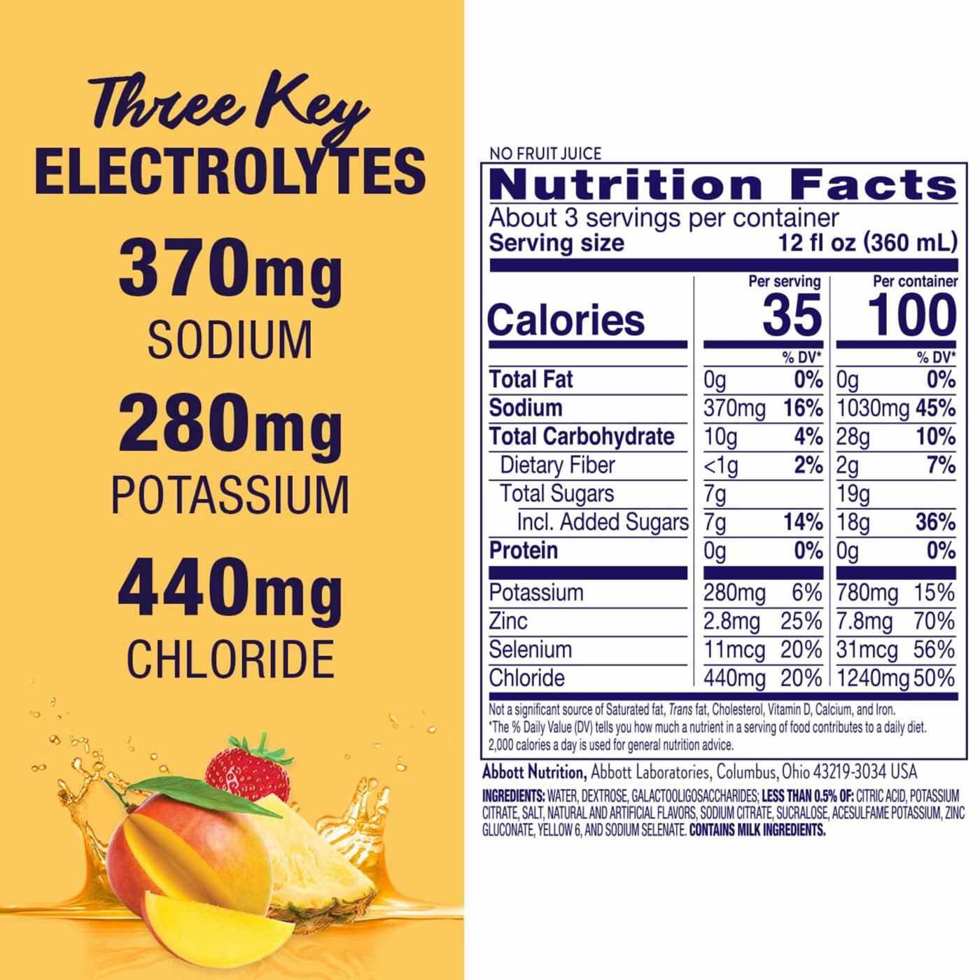 Pedialyte AdvancedCare Electrolyte Solution - Tropical Fruit; image 3 of 8