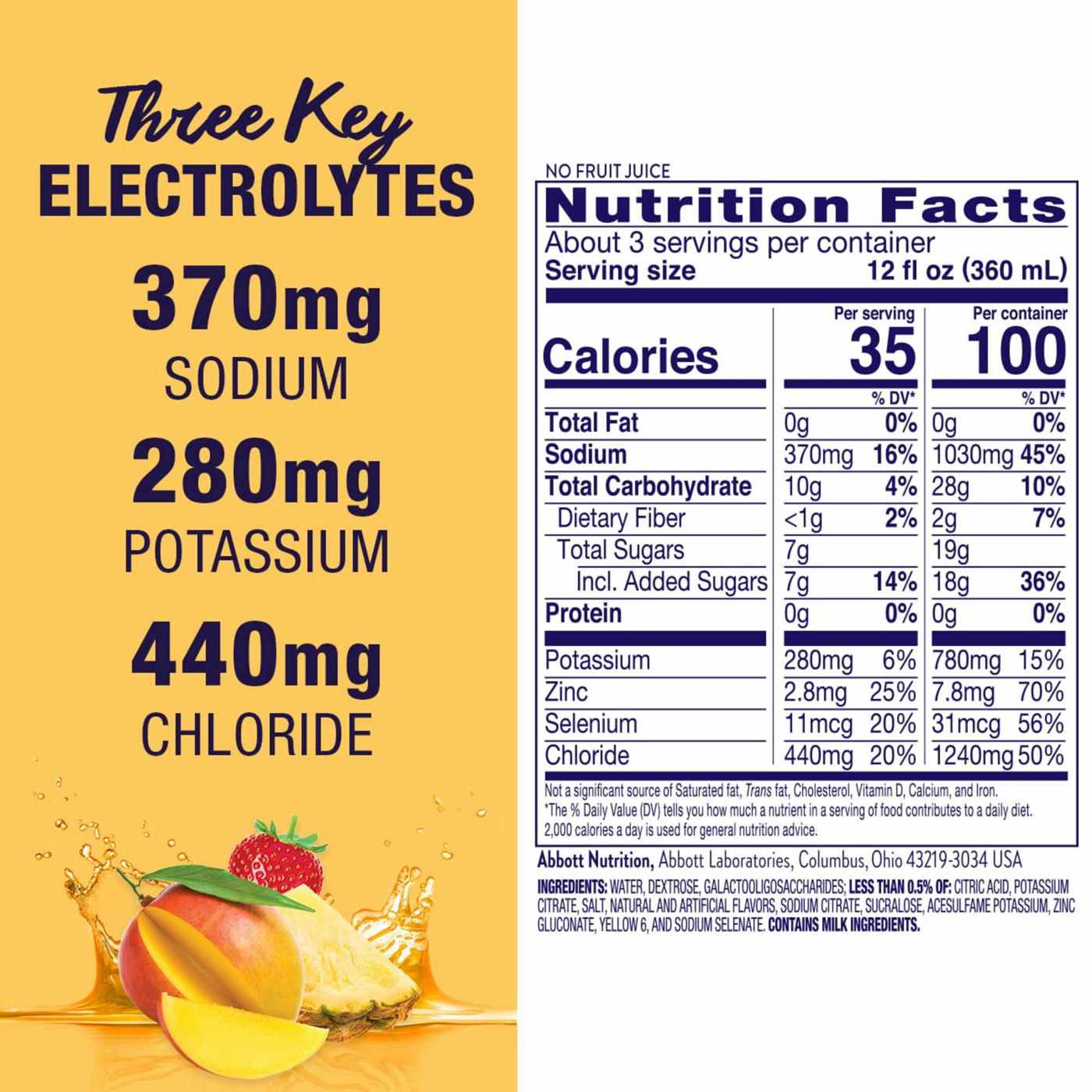 Pedialyte AdvancedCare Electrolyte Solution - Tropical Fruit; image 5 of 8