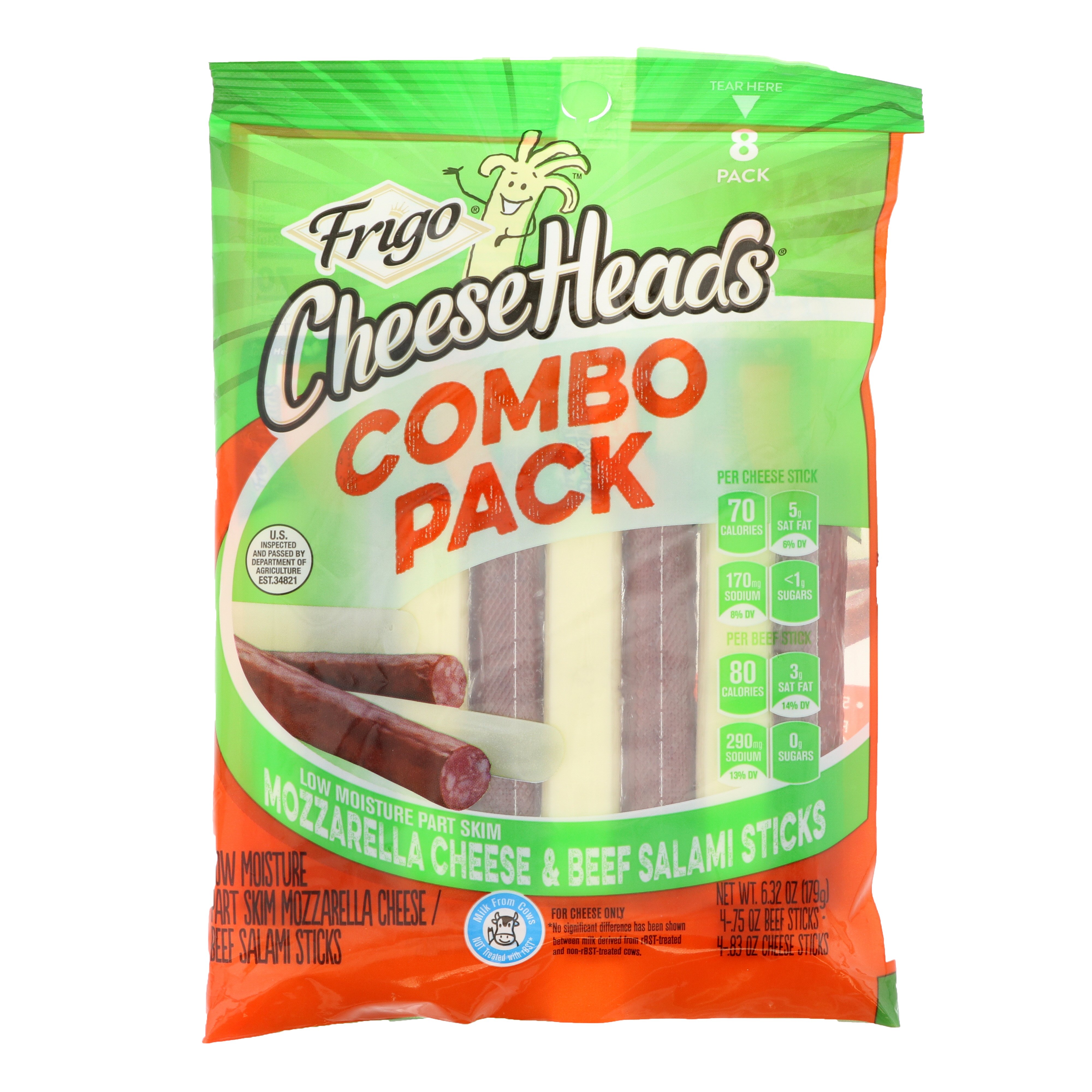 Frigo Mozzarella Cheese and Beef Salami Sticks Shop Cheese at HEB