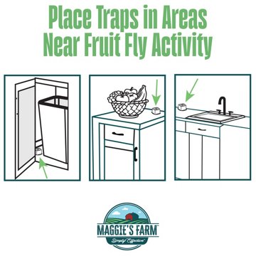Maggie's Farm Fruit Fly Trap, 2 ct