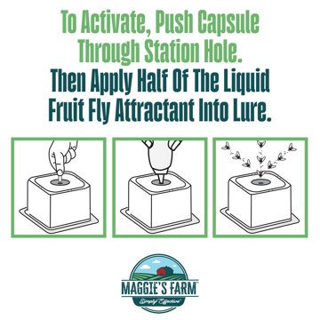 Maggie's Farm Fruit Fly Trap, 2 ct