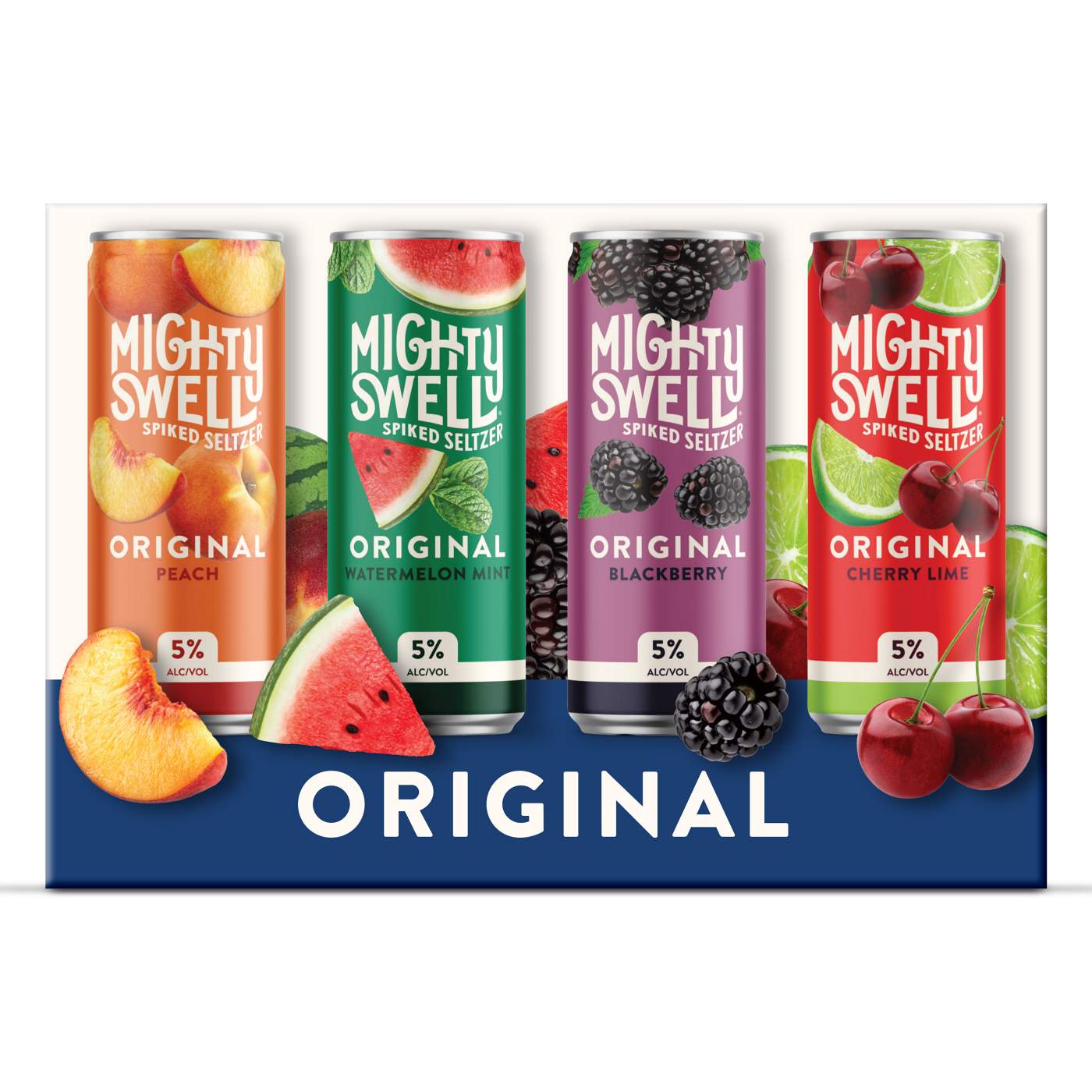 Mighty Swell Spiked Seltzer Original Variety Pack 12 pk Cans; image 2 of 5