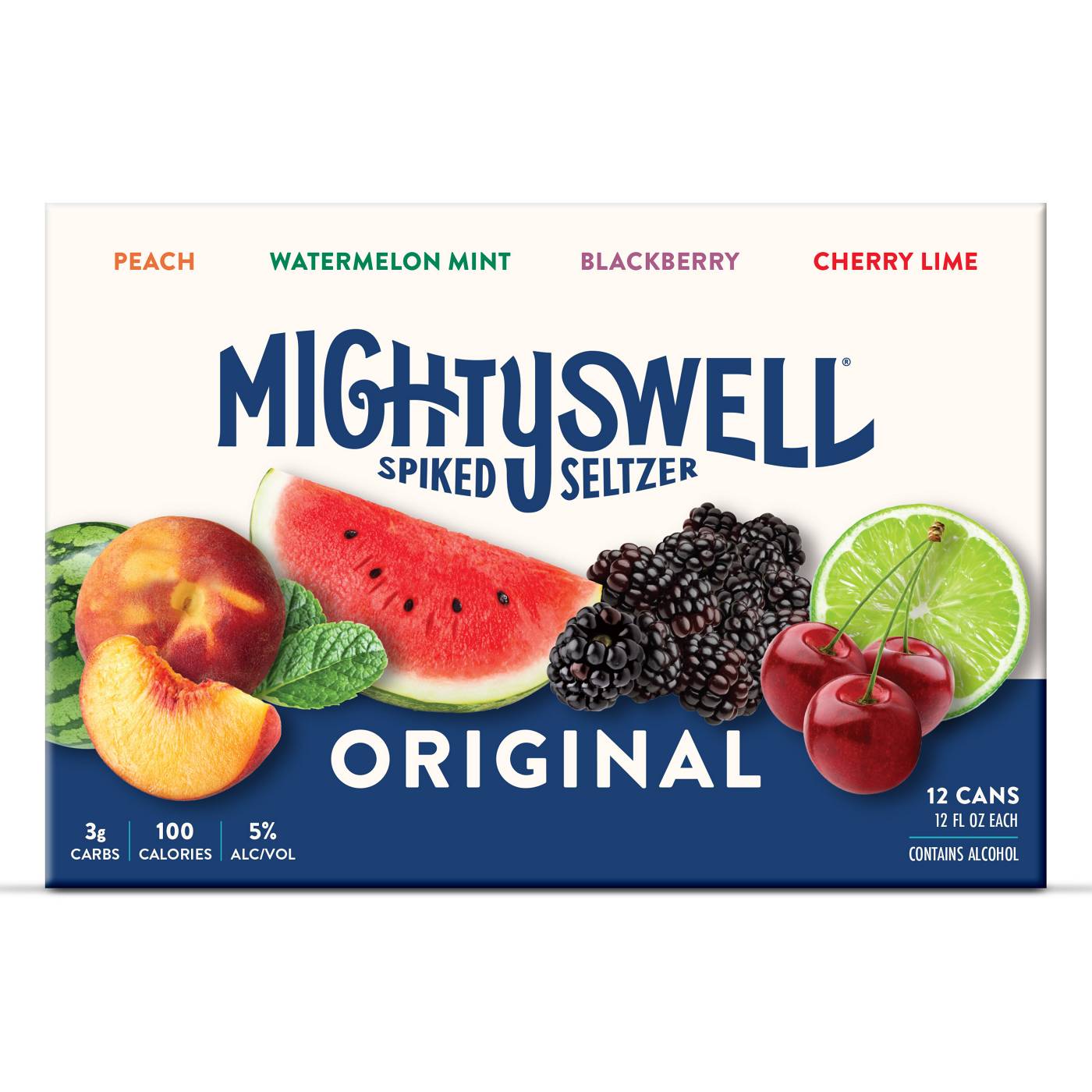 Mighty Swell Spiked Seltzer Original Variety Pack 12 pk Cans; image 3 of 5