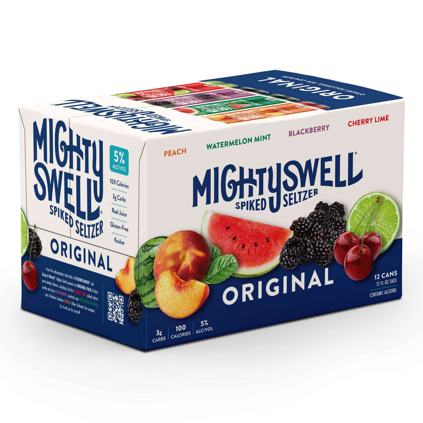 Mighty Swell Spiked Seltzer Original Variety Pack 12 pk Cans; image 5 of 5