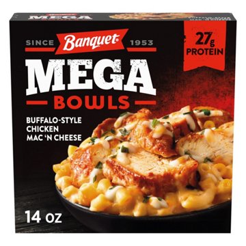 Banquet MEGA Bowls Buffalo-Style Chicken Mac 'N Cheese Frozen Meal