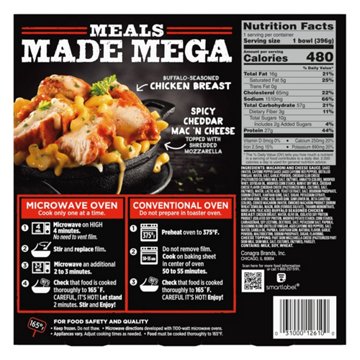 Banquet MEGA Bowls Buffalo-Style Chicken Mac 'N Cheese Frozen Meal