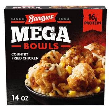 Banquet MEGA Bowls Country Fried Chicken Frozen Meal