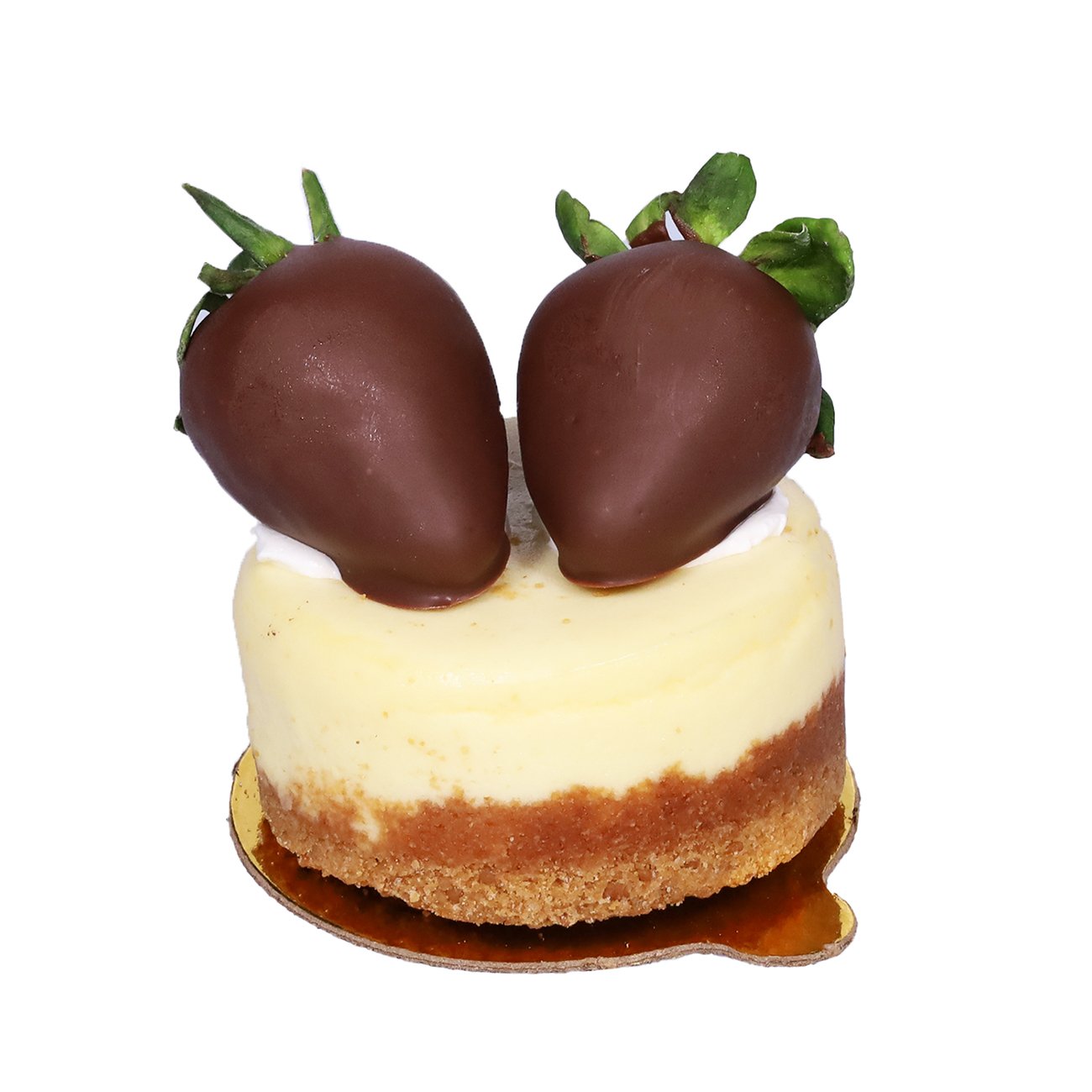 HEB Bakery Mini New York Cheesecake with ChocolateDipped