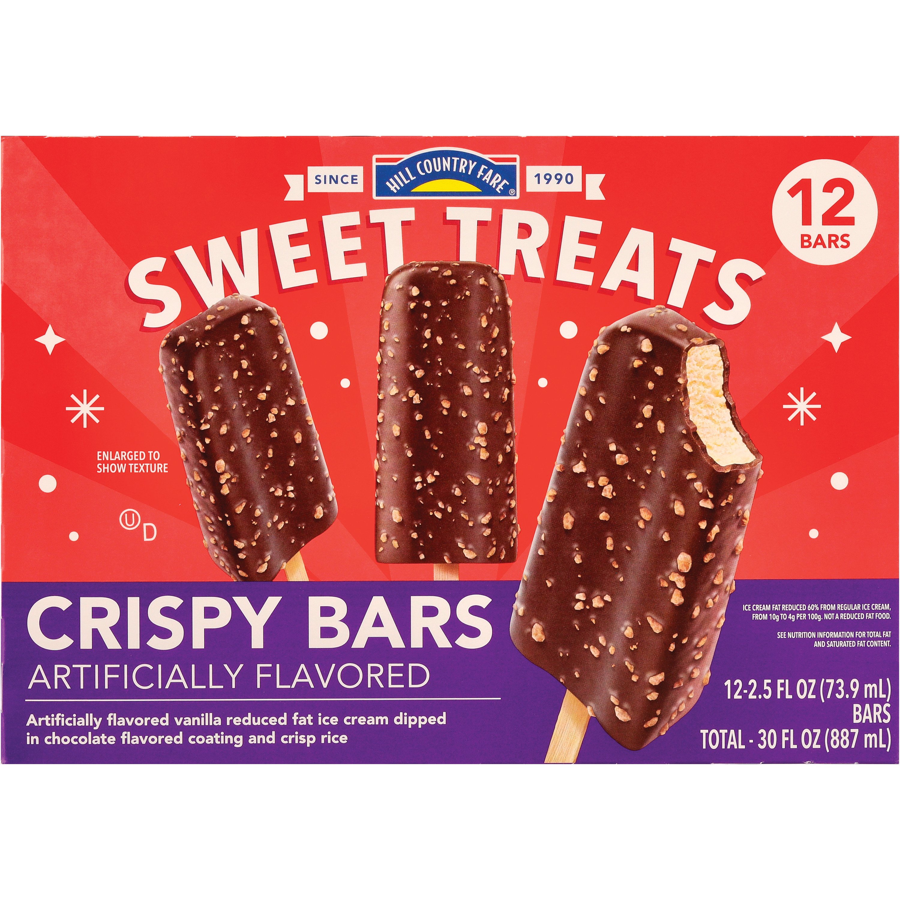 Hill Country Fare Sweet Treats Crispy Bars Shop Bars And Pops At H E B 1597