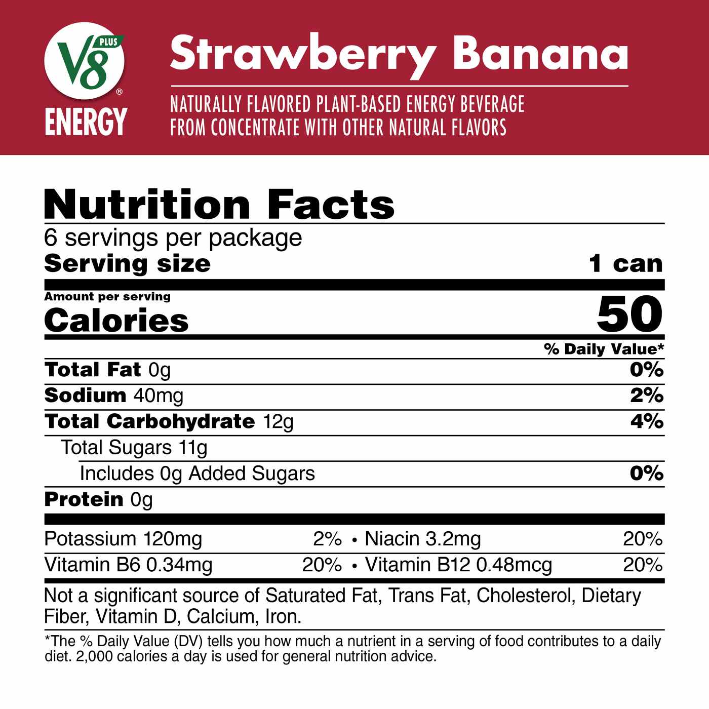 V8 +Energy Strawberry Banana Juice Energy Drink; image 8 of 8