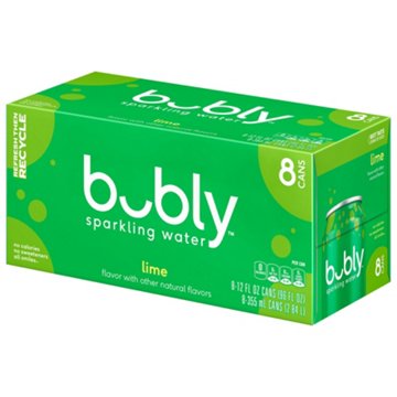 Bubly Lime Sparkling Water 8 pk Cans