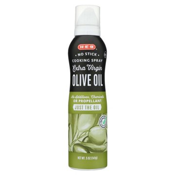 H-E-B Extra Virgin Olive Oil No-Stick Cooking Spray, 5 oz