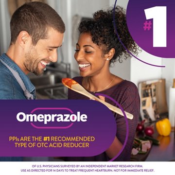 H-E-B Omeprazole Acid Reducer 20 mg Delayed Release Tablets, 14 ct