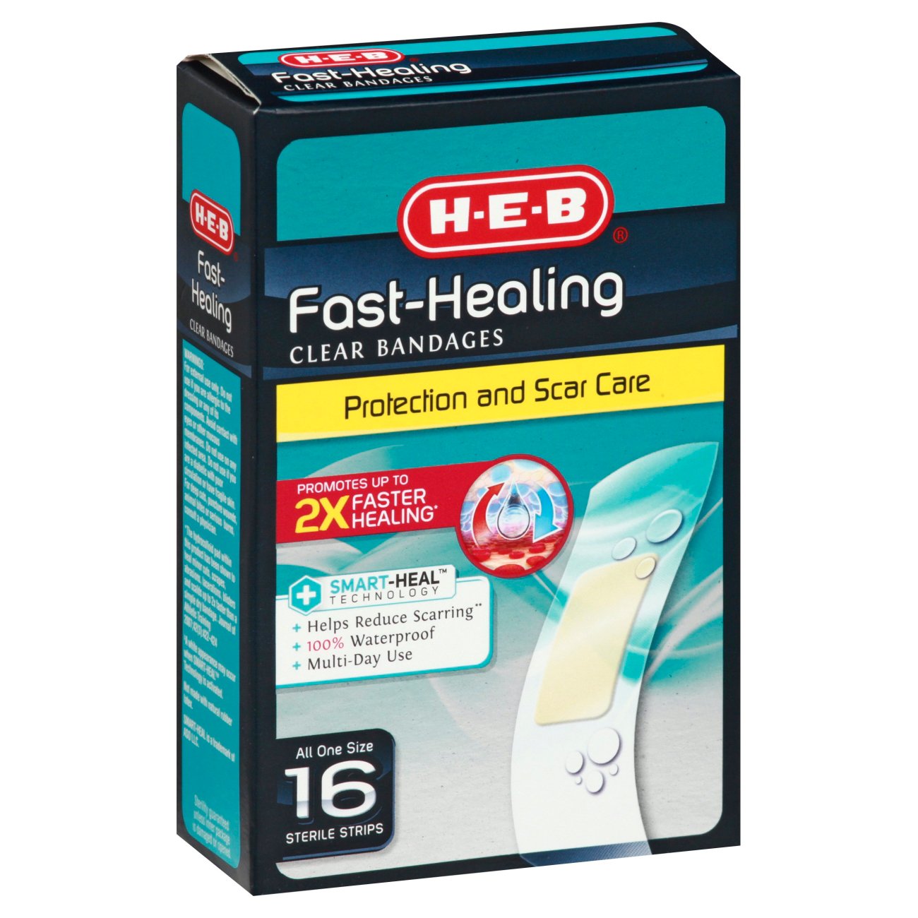 HEB Fast Healing Clear Bandages Shop Bandages & Gauze at HEB
