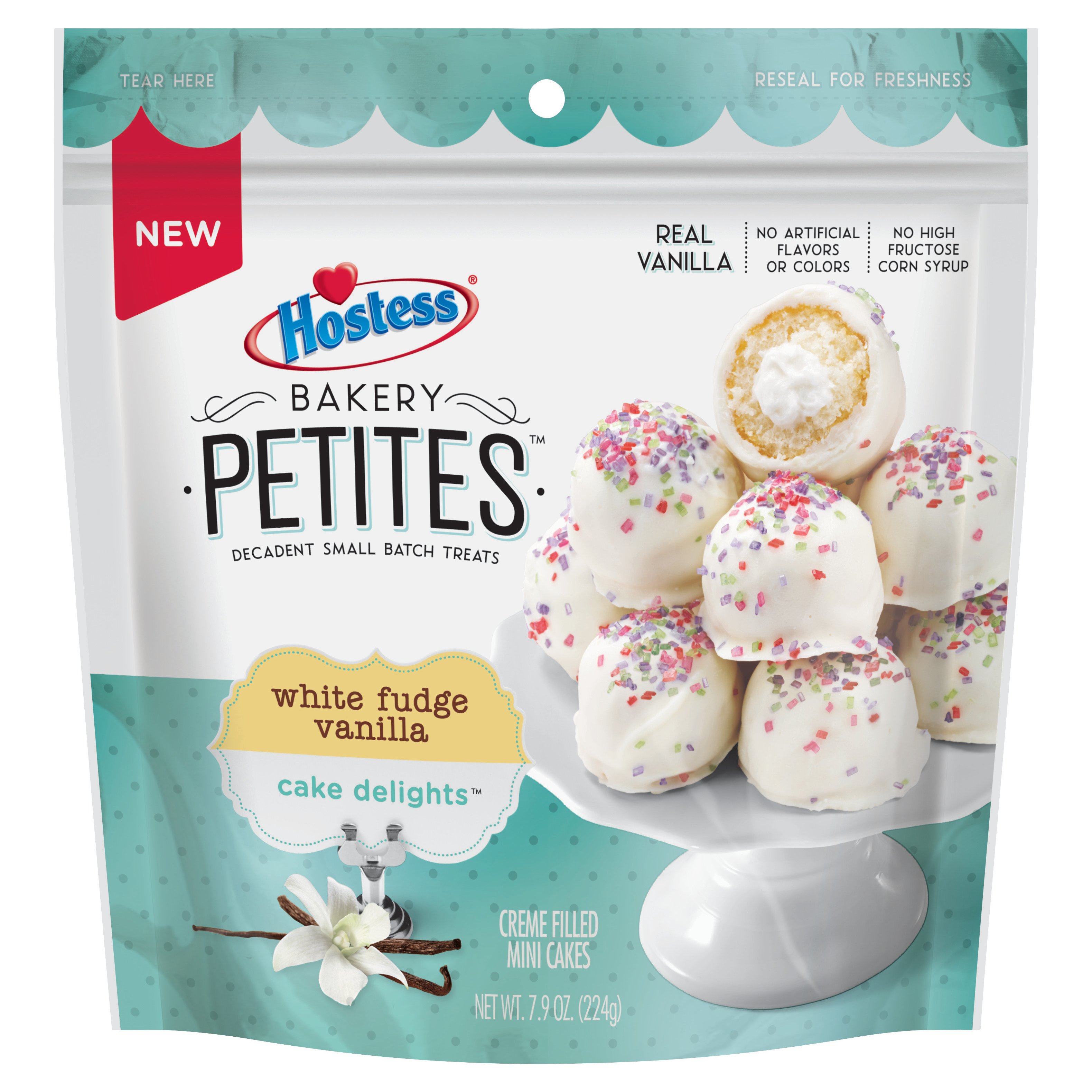 Hostess Bakery Petites White Fudge Vanilla Cake Delights Shop Snack cakes at HEB