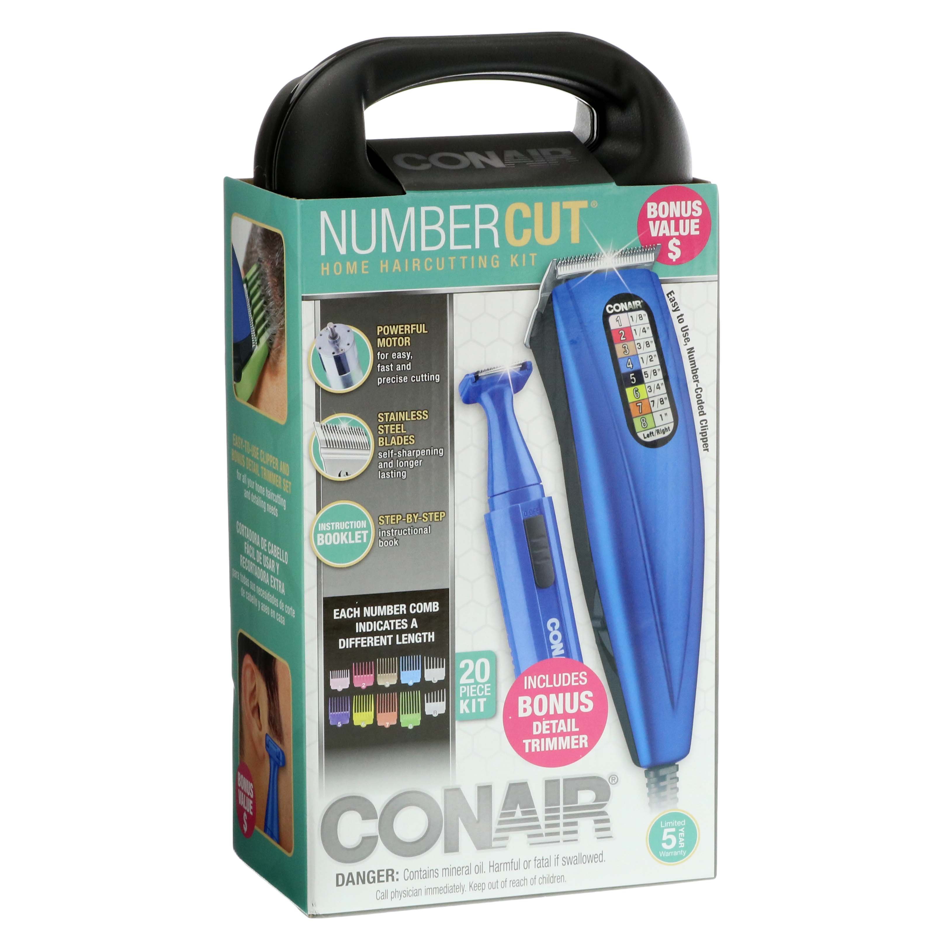 conair number cut clippers