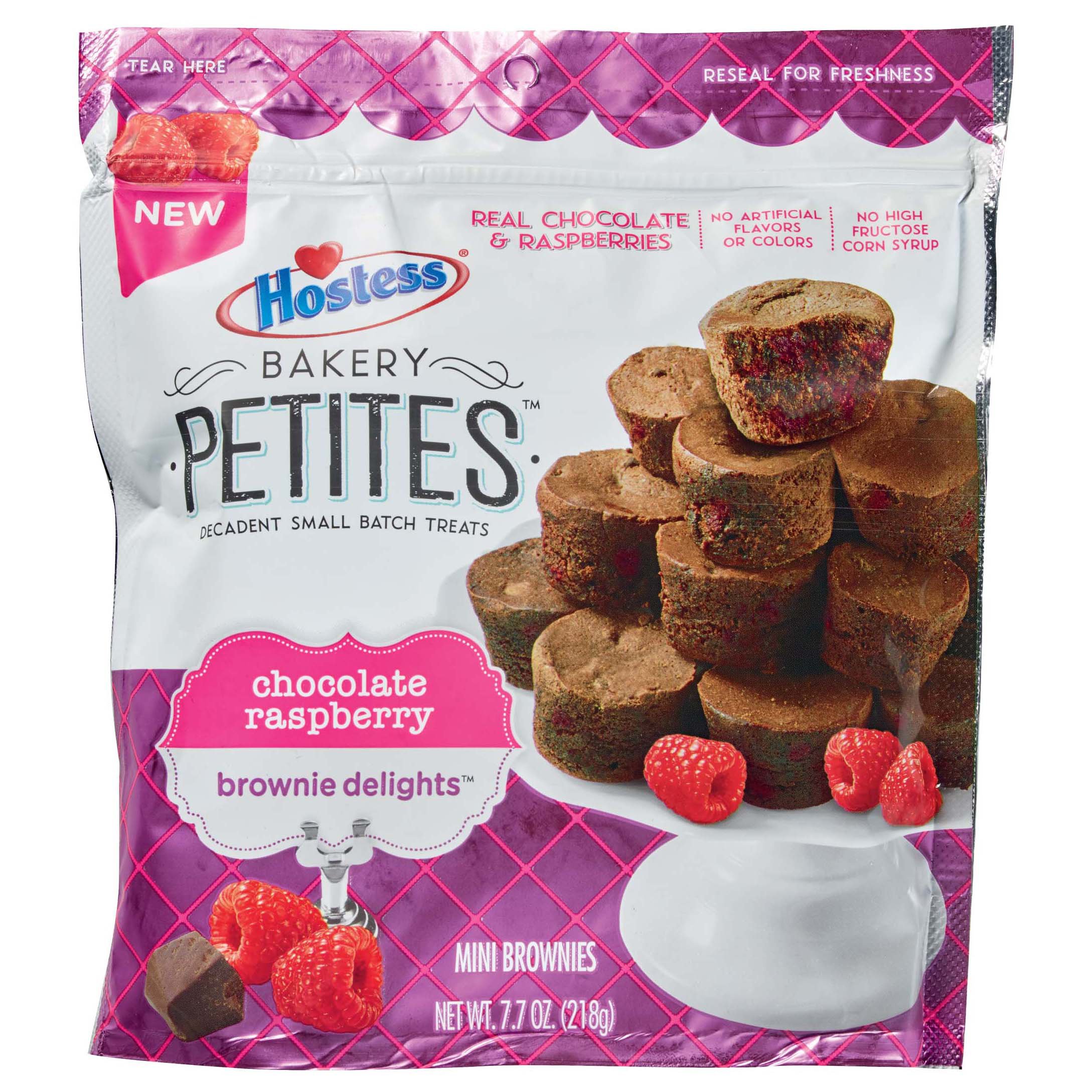 Hostess Bakery Petites Chocolate Raspberry Brownie Delights - Shop ...