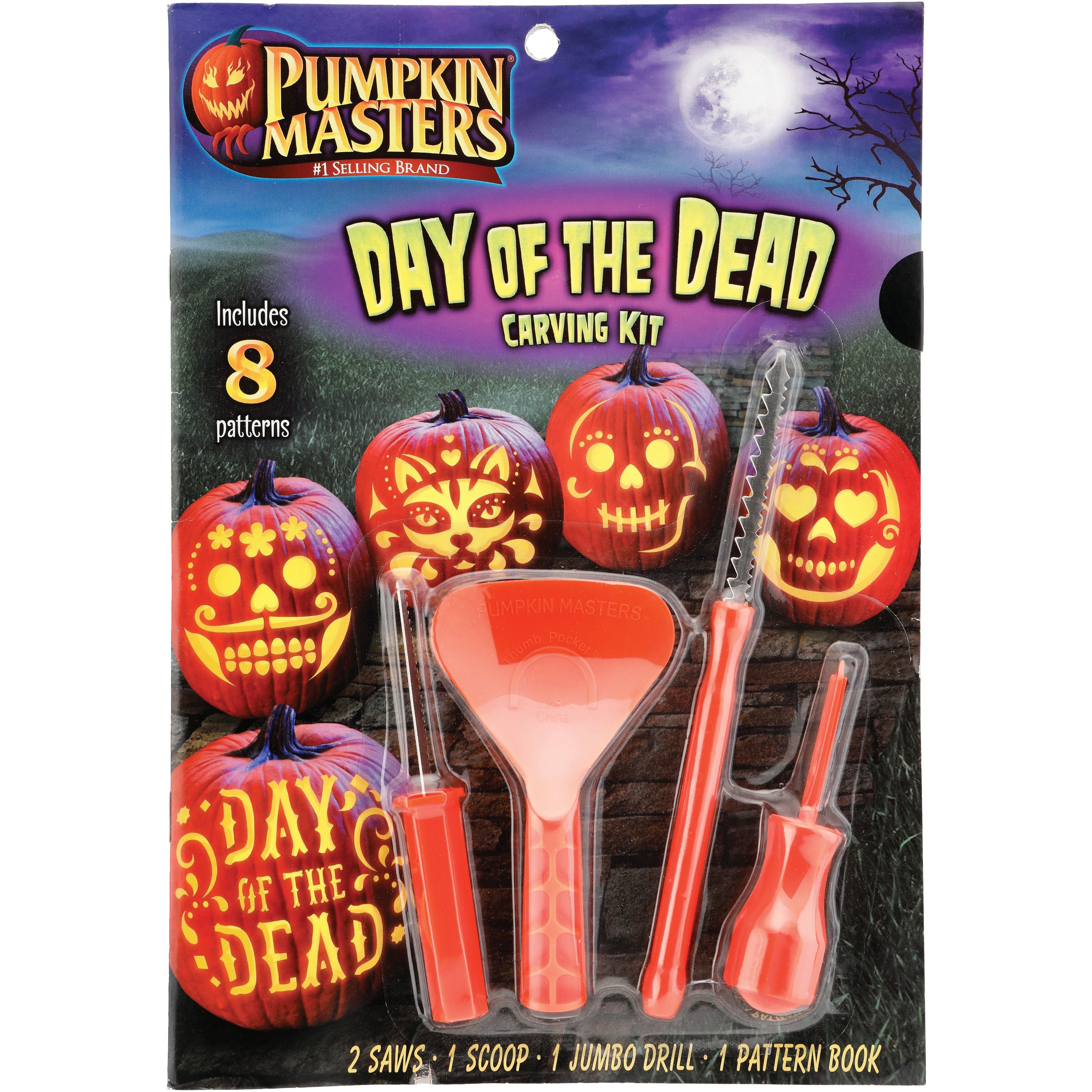Pumpkin Masters Day of the Dead Pumpkin Carving Kit Shop Seasonal