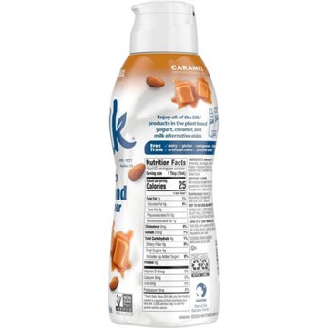 Silk Dairy Free Almond Milk Liquid Coffee Creamer - Caramel 