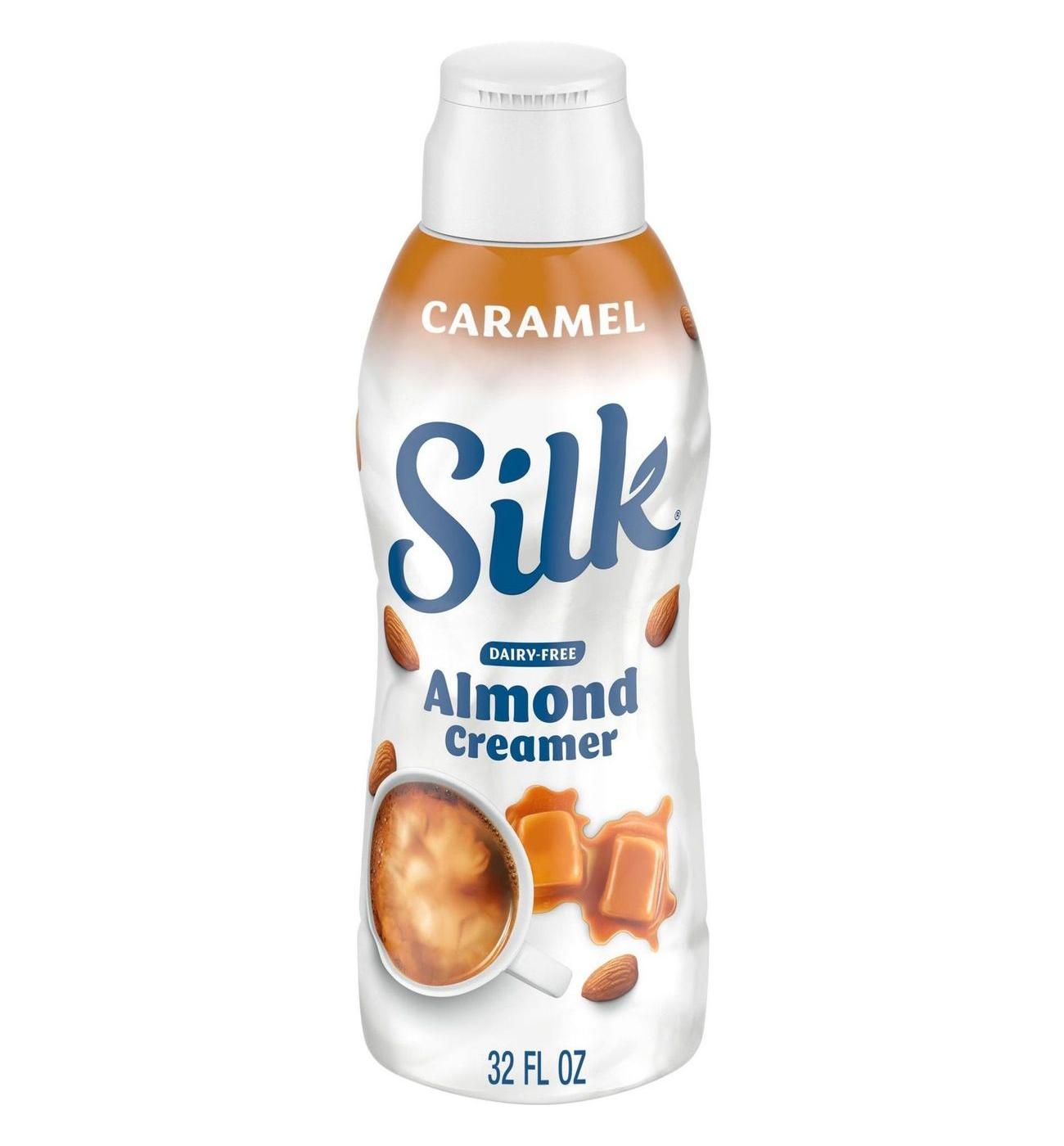 Silk Dairy Free Almond Milk Liquid Coffee Creamer - Caramel ; image 1 of 10