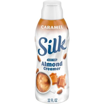 Silk Dairy Free Almond Milk Liquid Coffee Creamer - Caramel 