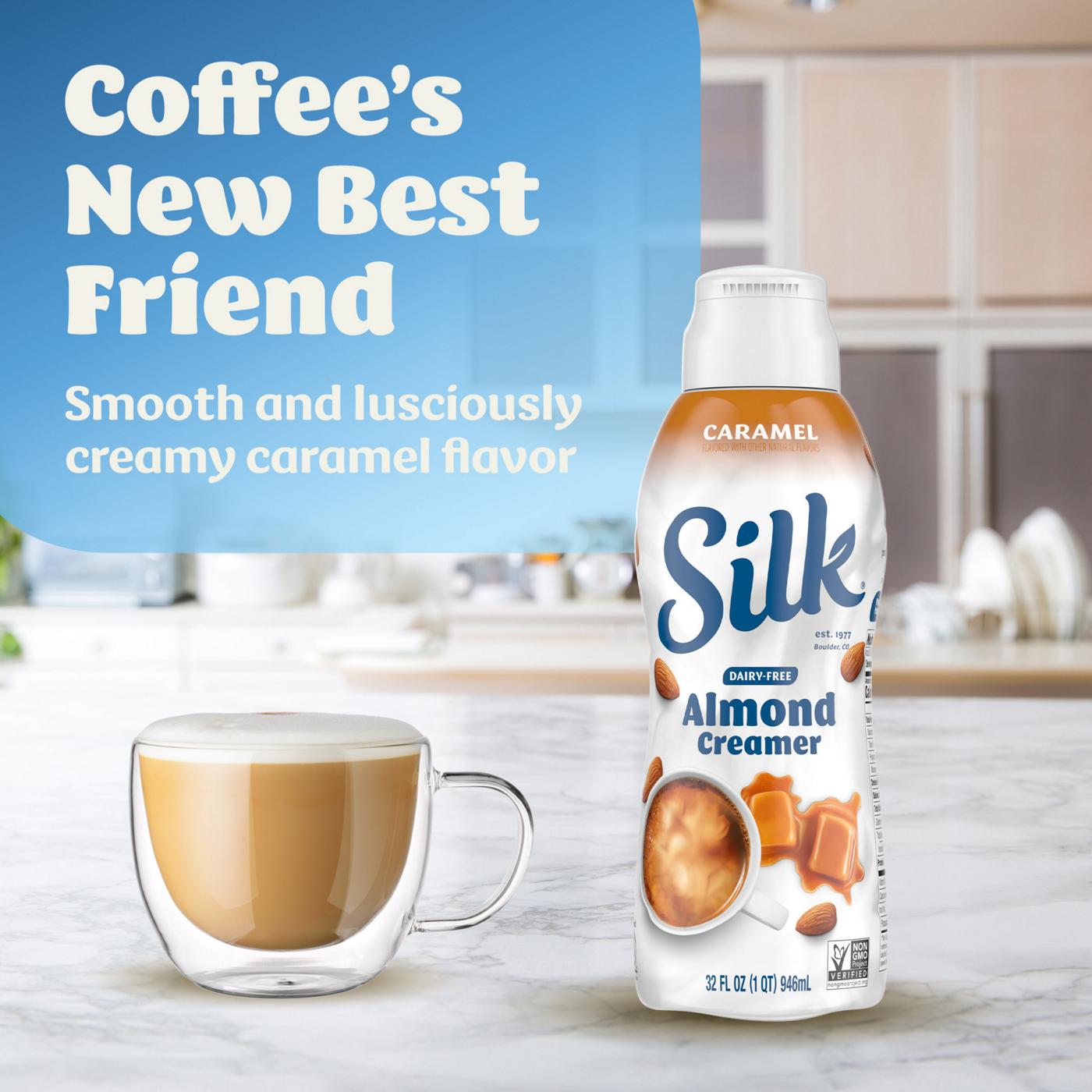 Silk Caramel Almond Liquid Coffee Creamer; image 4 of 9