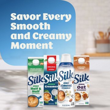 Silk Dairy Free Almond Milk Liquid Coffee Creamer - Caramel 