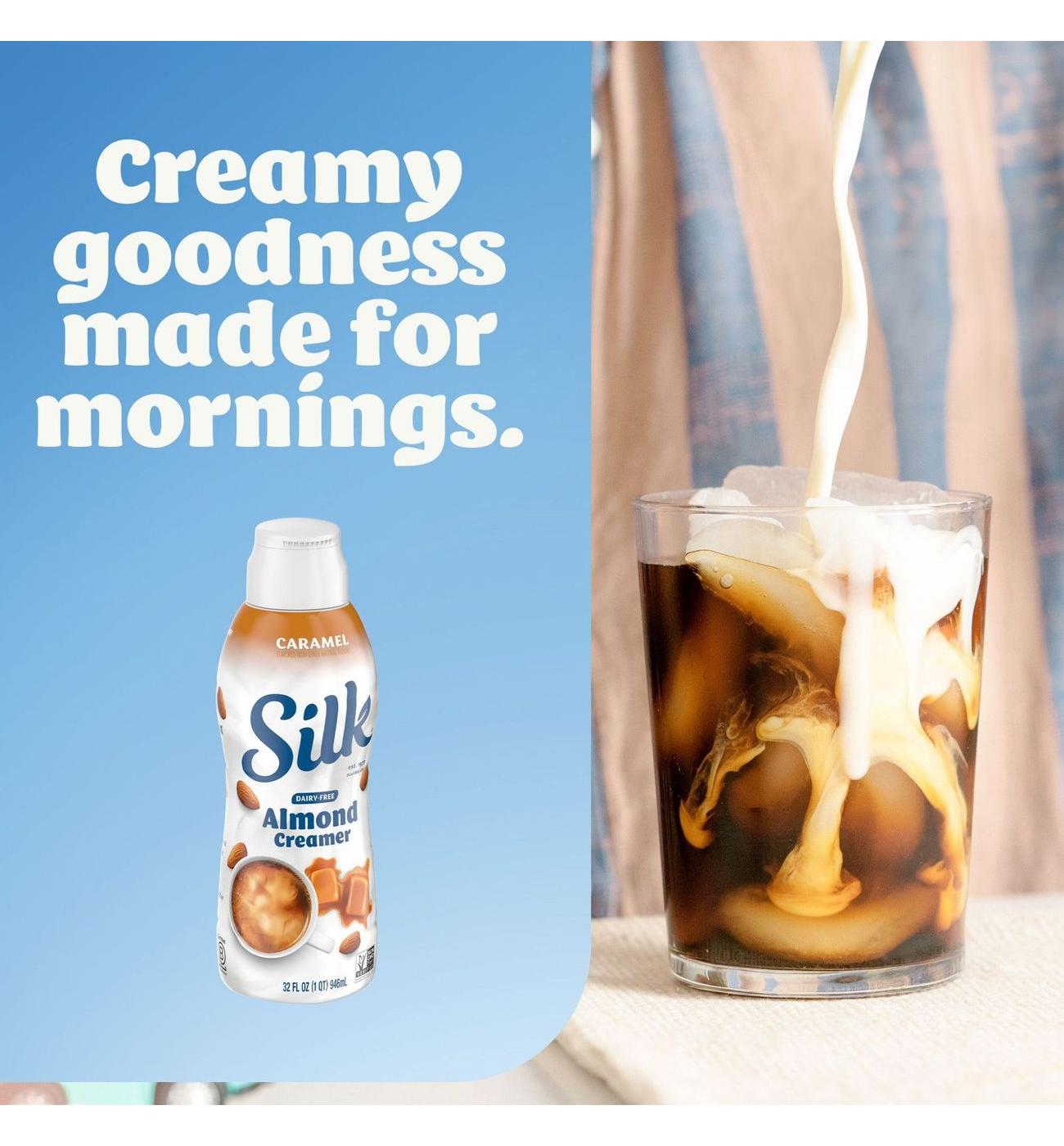 Silk Dairy Free Almond Milk Liquid Coffee Creamer - Caramel ; image 8 of 10