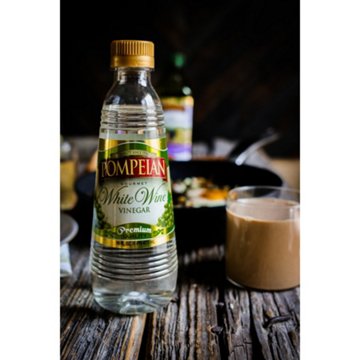 Pompeian White Wine Vinegar, 16 oz