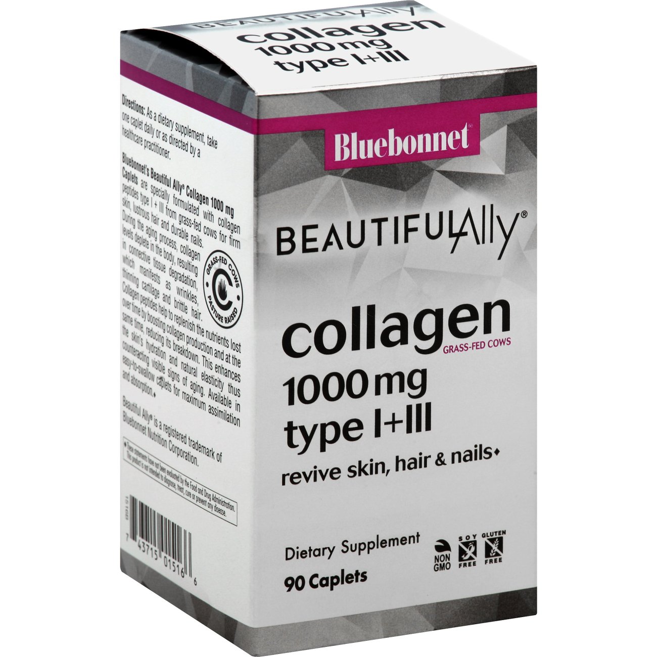 Bluebonnet Beautiful Ally Collagen 1,000 mg Caplets, 90 ct