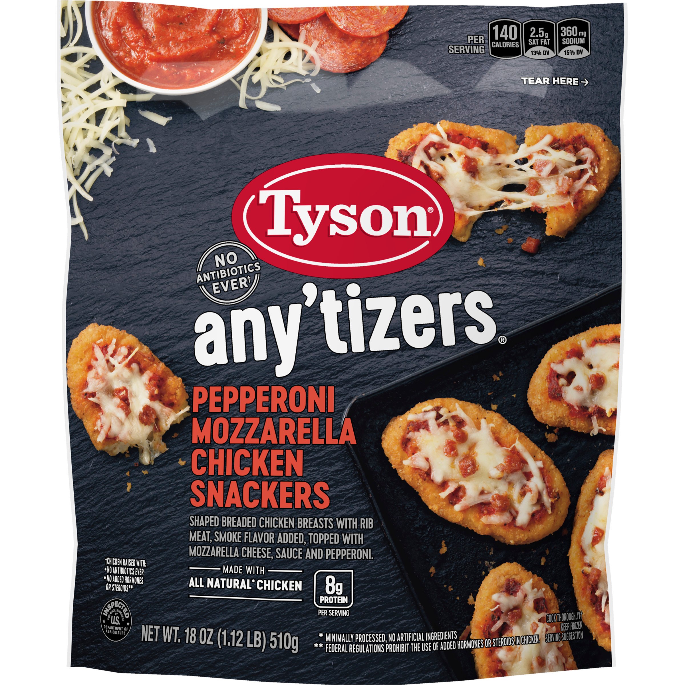 Tyson Pepperoni Mozzarella Chicken Snackers Shop Meat at HEB