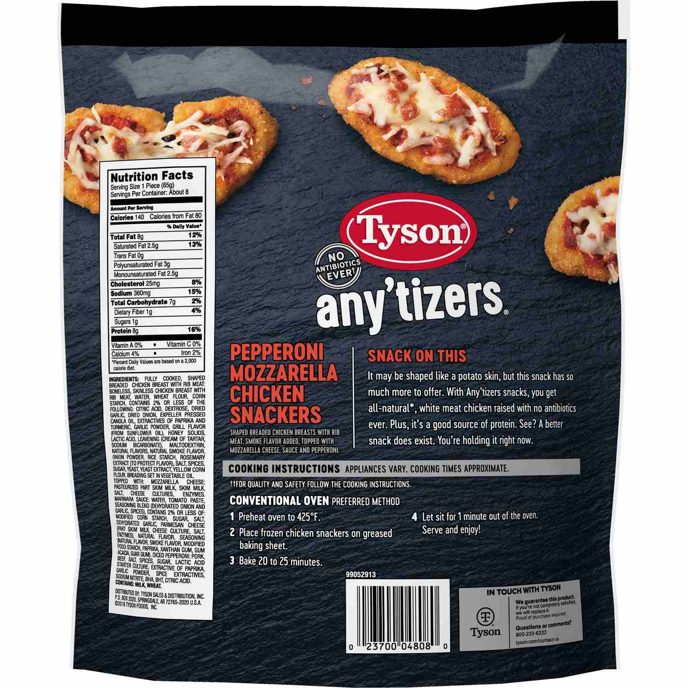 Tyson Pepperoni Mozzarella Chicken Snackers; image 2 of 2