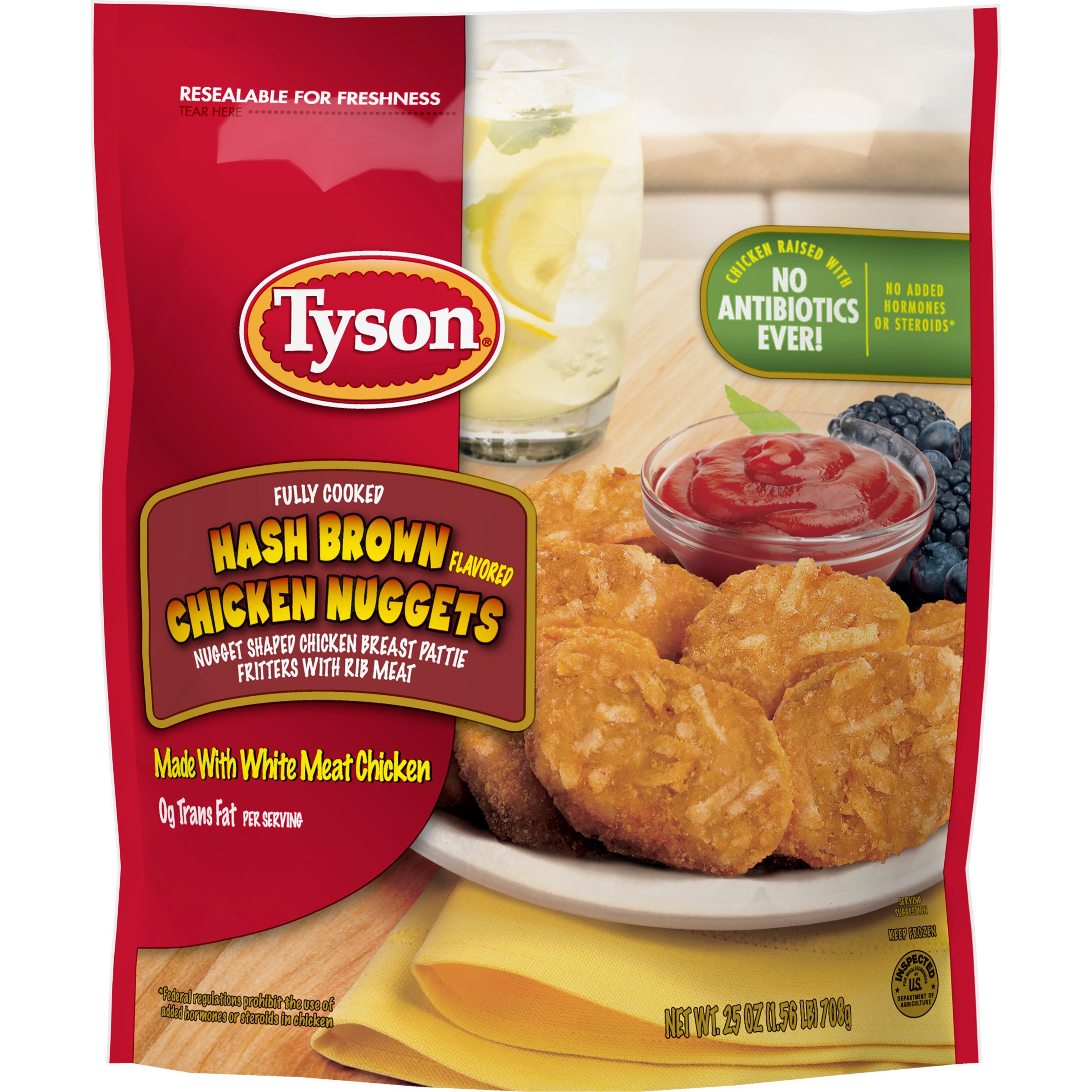 Tyson Fully Cooked Hash Brown Flavored Chicken Nuggets - Shop Chicken