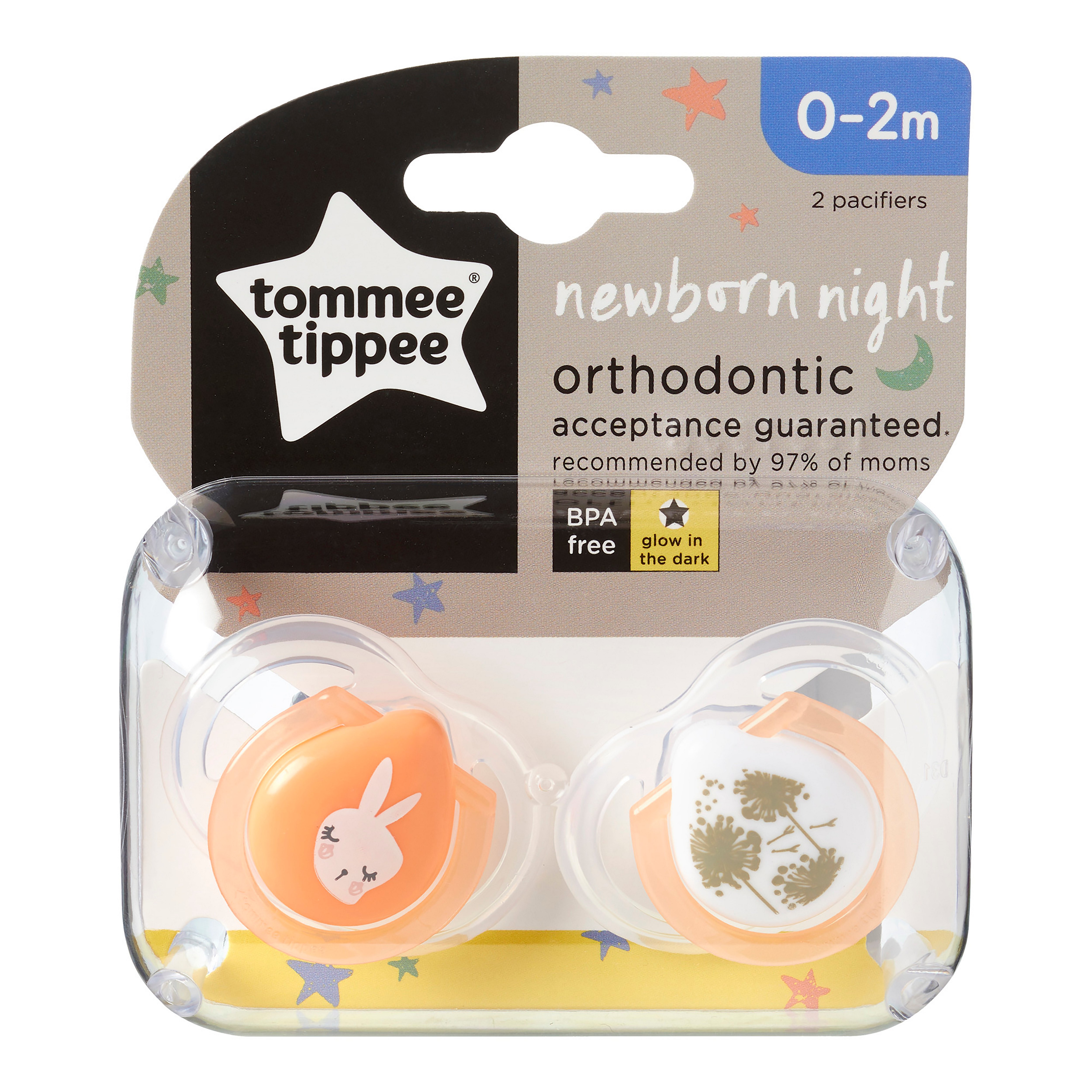 Tommee Tippee Pacifier Nighttime Newborn 02m Shop Pacifiers at HEB