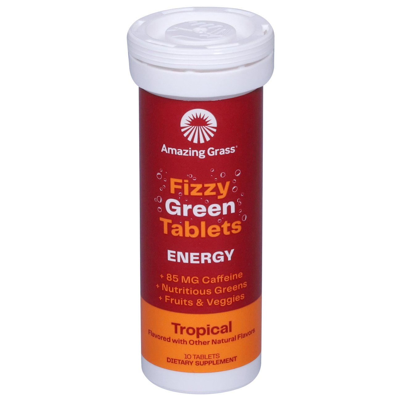 Amazing Grass Green Superfood Effervescent Energy Tropical Flavor