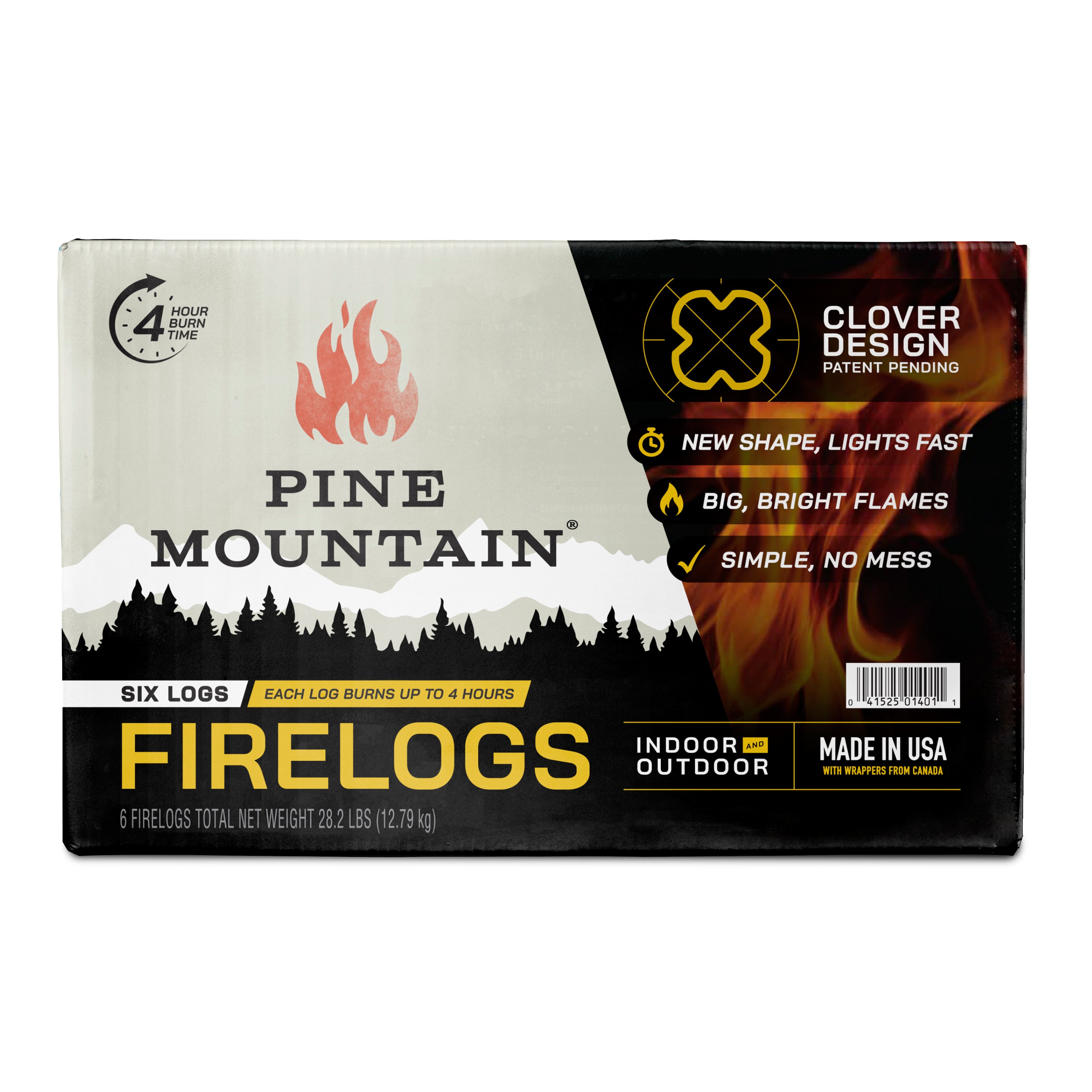 Pine Mountain Four Hour Fire Logs - Shop Charcoal, Wood u0026 Fuel at H-E-B