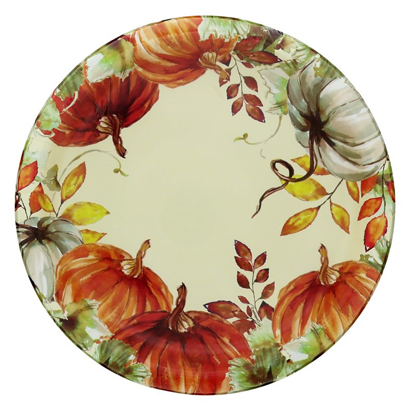 Unique Watercolor Fall Pumkins Plates - Shop Disposable Kitchenware at ...