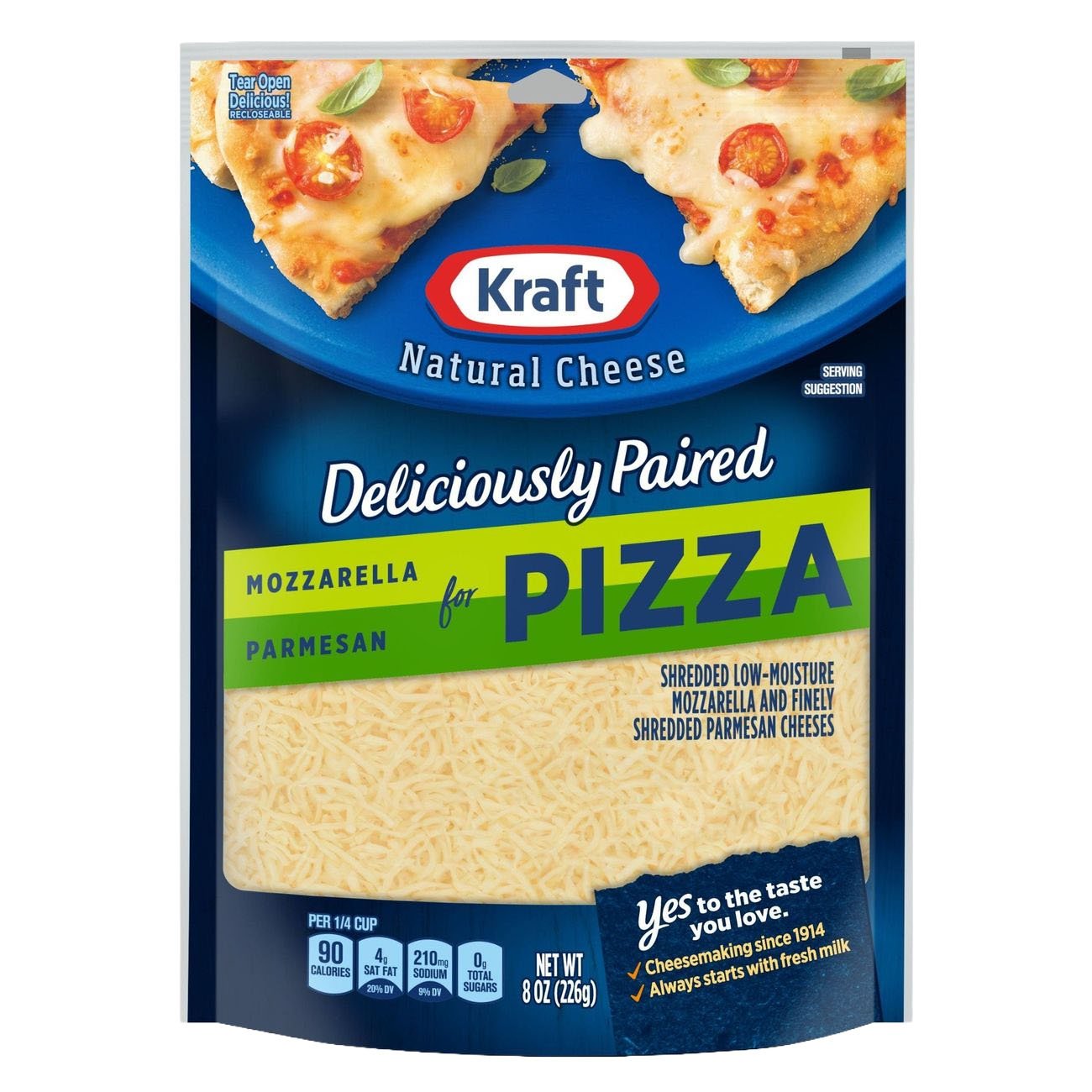 Kraft Mozzarella & Parmesan Shredded Cheese, 8 oz