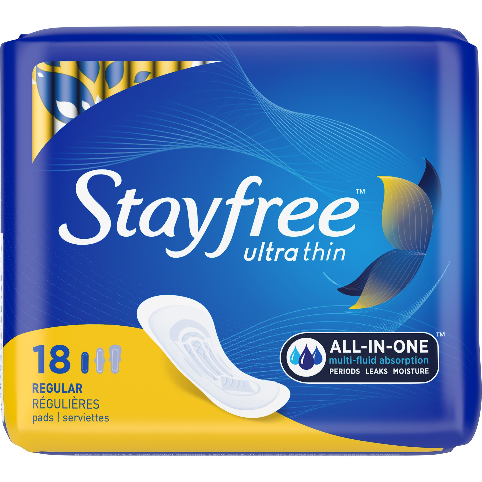 Stayfree Ultra Thin Regular Wingless Pads Shop Pads & Liners at HEB