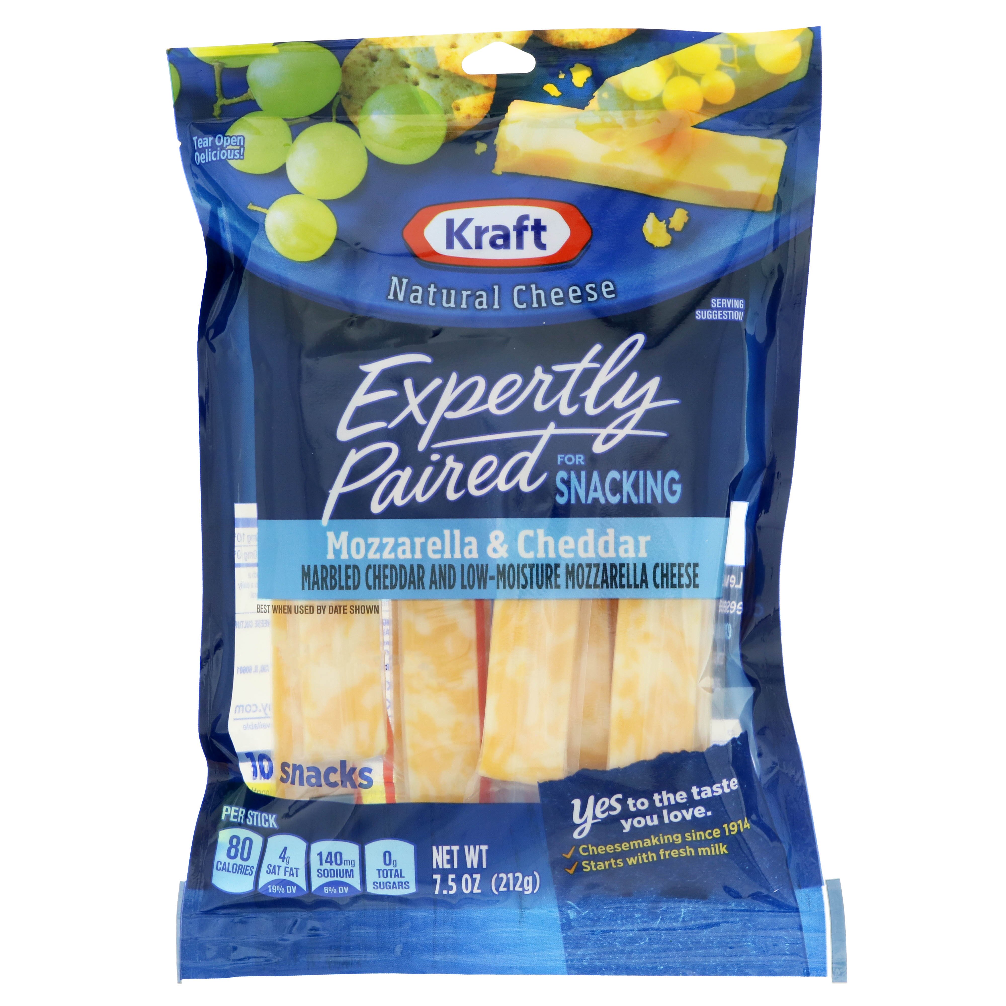 Kraft Mozzarella and Cheddar Cheese Sticks - Shop Cheese at H-E-B