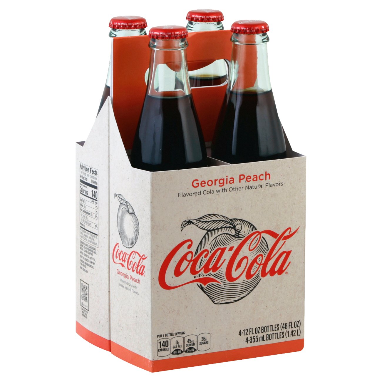 Coca-Cola Georgia Peach Coke 12 oz Bottles - Shop Soda at H-E-B