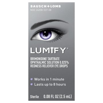 Bausch & Lomb Lumify Redness Reliever Eye Drops, 0.08 oz