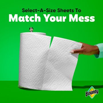 Bounty Select-A-Size White Paper Towels, 6 Triple Rolls