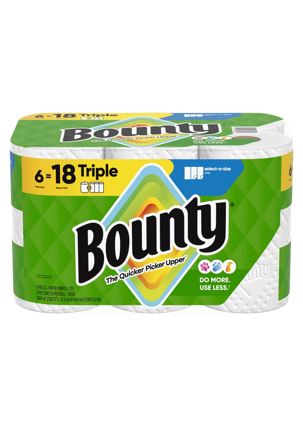 Bounty Select-A-Size White Paper Towels; image 1 of 24
