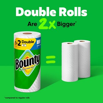 Bounty Select-A-Size White Paper Towels, 12 Double Rolls