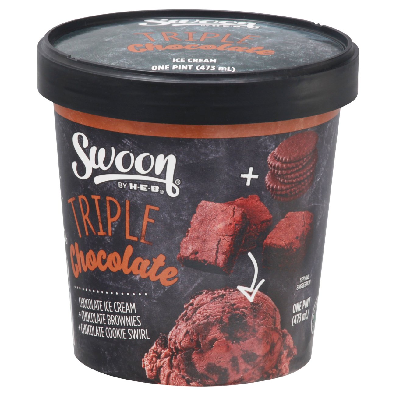 Swoon by H-E-B Triple Chocolate Ice Cream - Shop Ice Cream at H-E-B