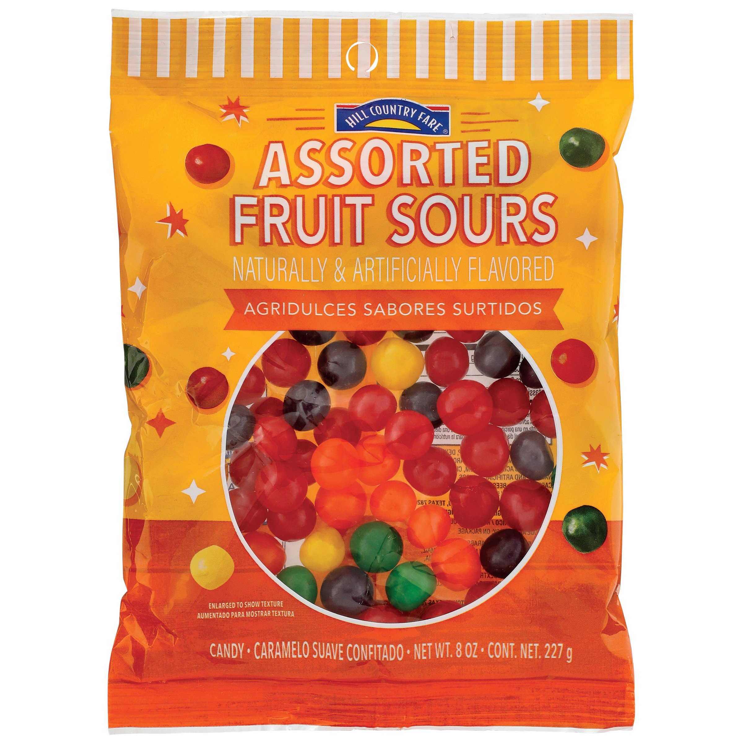 Hill Country Fare Assorted Fruit Sours Candy Shop Candy At H E B 2186
