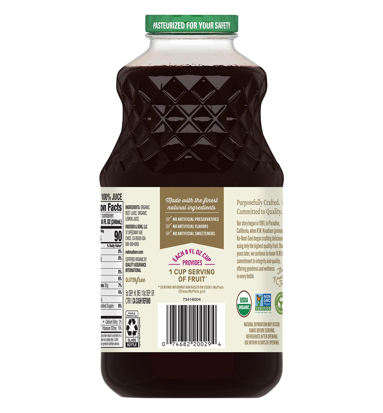 R.W. Knudsen Family Organic Beet Juice; image 4 of 5