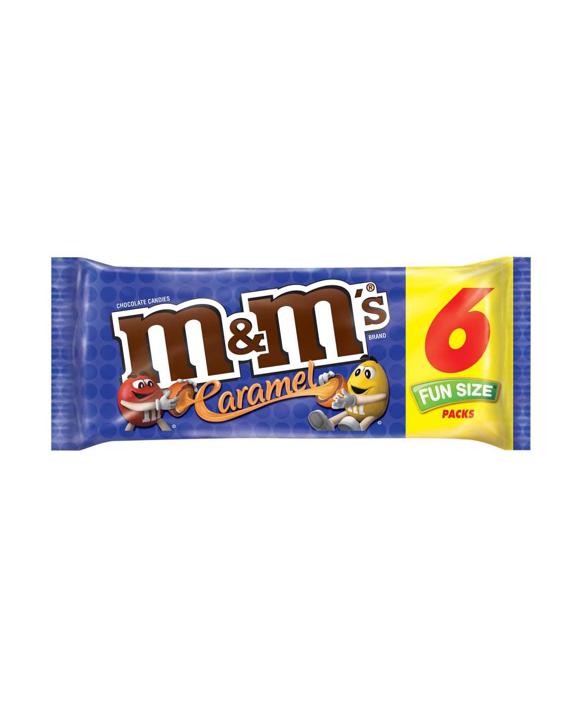 M&M's Caramel Fun Size Chocolate Candy, 6 Pack; image 1 of 6
